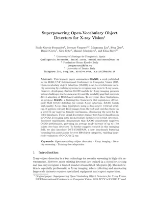 Cover of Keynote on Superpowering Open-Vocabulary Object Detectors for X-ray Vision