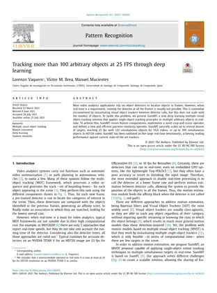 Cover of Tracking More Than 100 Arbitrary Objects at 25 FPS Through Deep Learning