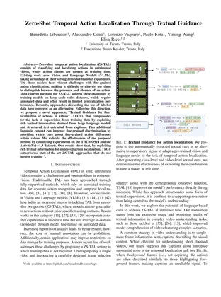 Cover of Zero-Shot Temporal Action Localization Through Textual Guidance